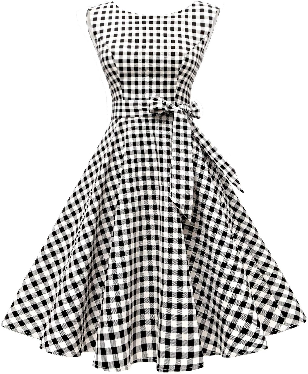 Vintage 1950s Cocktail Dress for Women - Boatneck Sleeveless Style