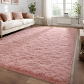 Soft Pink Rugs for Bedroom 5x7 Fluffy Carpet - Cloud-Like Comfort