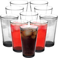 DISCOUNT PROMOS Beer Pint Glasses 16 oz Set of 10 - Heavy Duty