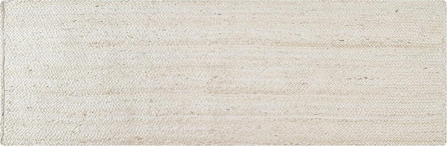 Hand Woven Jute Braided Rug for Boho Style Home Decor