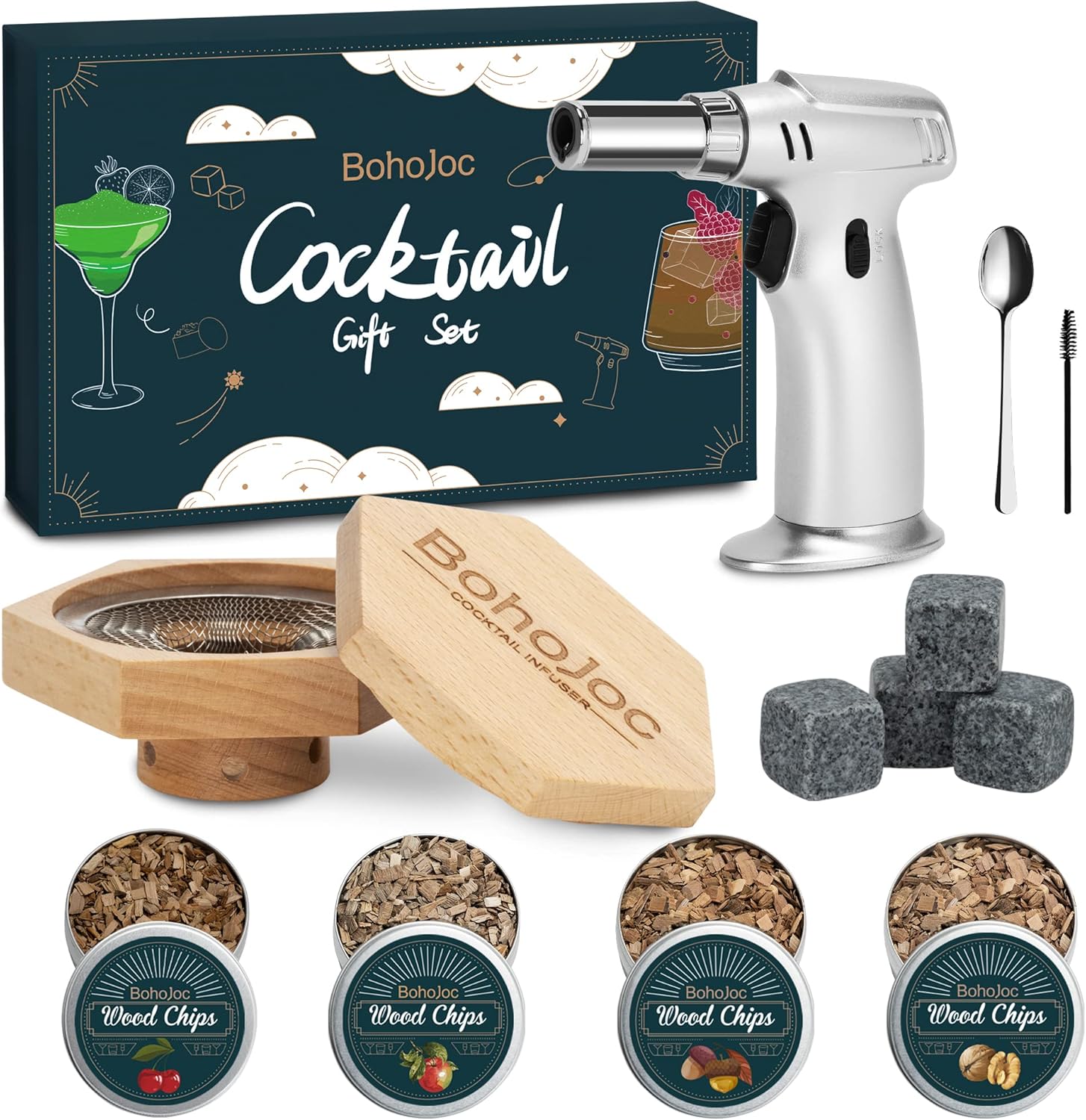 Bourbon Whiskey Smoker Kit - Smoky Cocktails Anywhere!