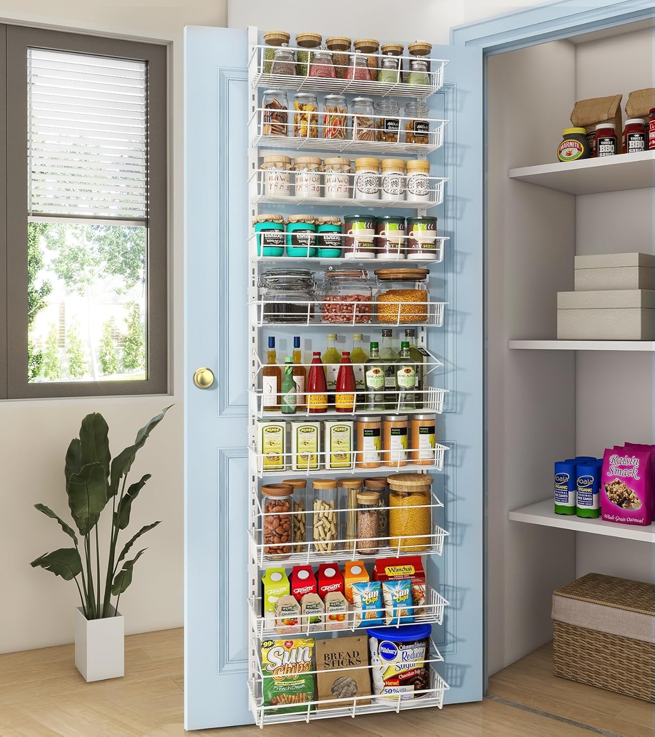 Over The Door Pantry Organizer for Home & Kitchen Storage