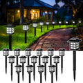 SOLPEX Solar Path Lights 16 Pack - Durable Cold White Outdoor Lighting