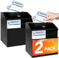 Suggestion Box with Slot and Lock - Heavy-Duty 8.4 x 5.8 x 7.0 in