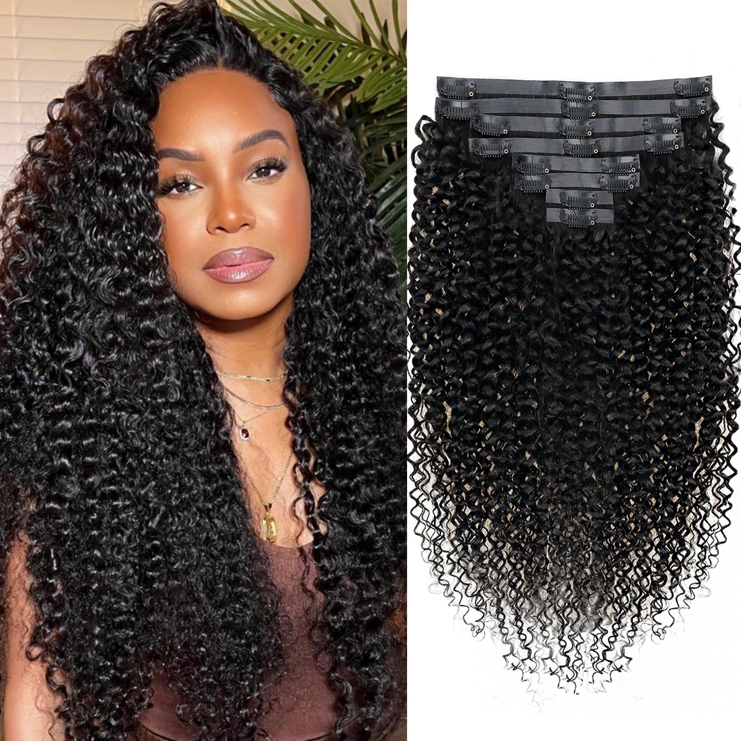 Seamless Kinky Curly Clip in Hair Extensions for Stunning Styles