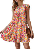 KIRUNDO Women's Sleeveless Babydoll Mini Dress - Flowy Summer Staple