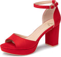 High Heels Chunky Platform Heels for Women Ankle Strap - Stylish