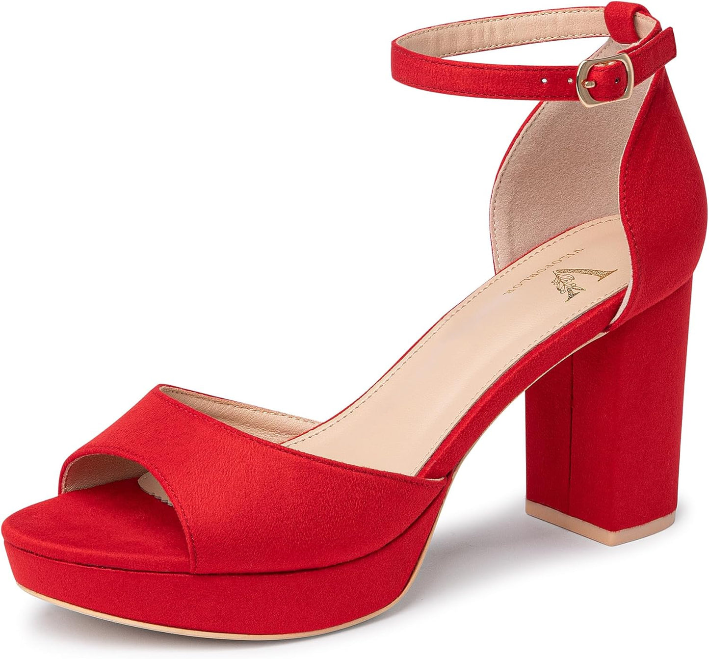 Stylish Chunky Platform Heels for Women with Ankle Strap