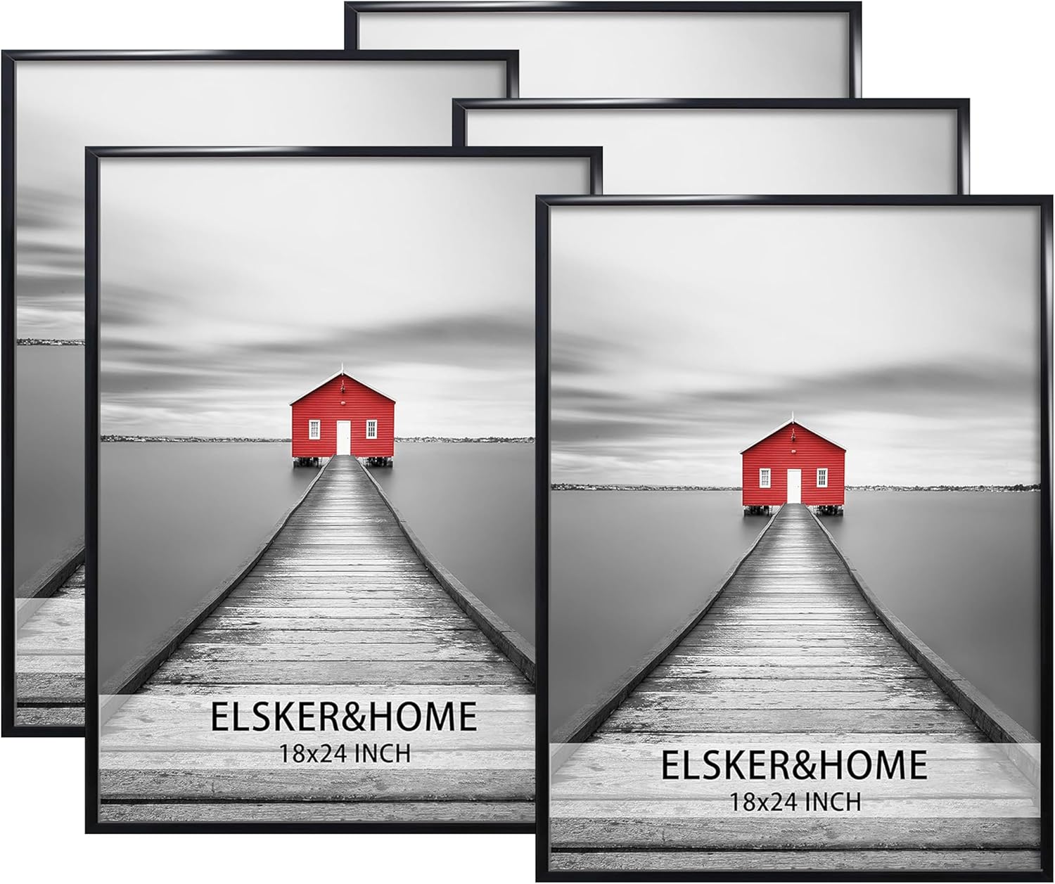 18x24 Black Poster Frame 5 Pack for Stylish Home Decor