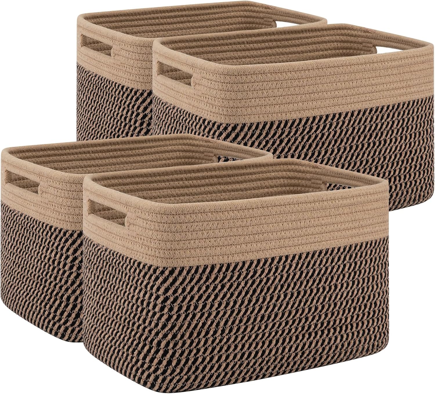 4 Pack Storage Baskets for Organizing Toys, Books, and More
