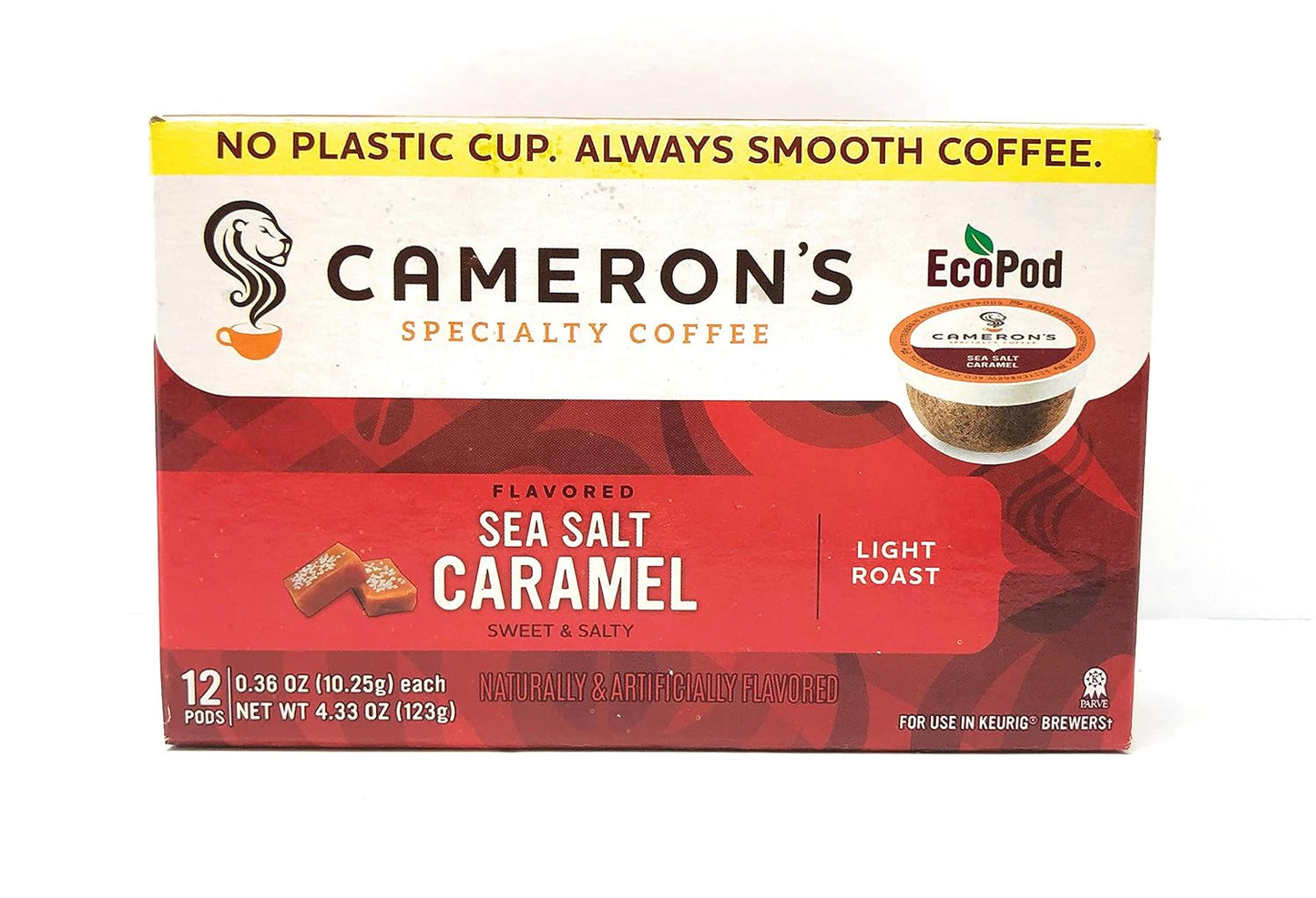 Camerons Sea Salt Caramel Light Roast EcoPods - 12 Ct
