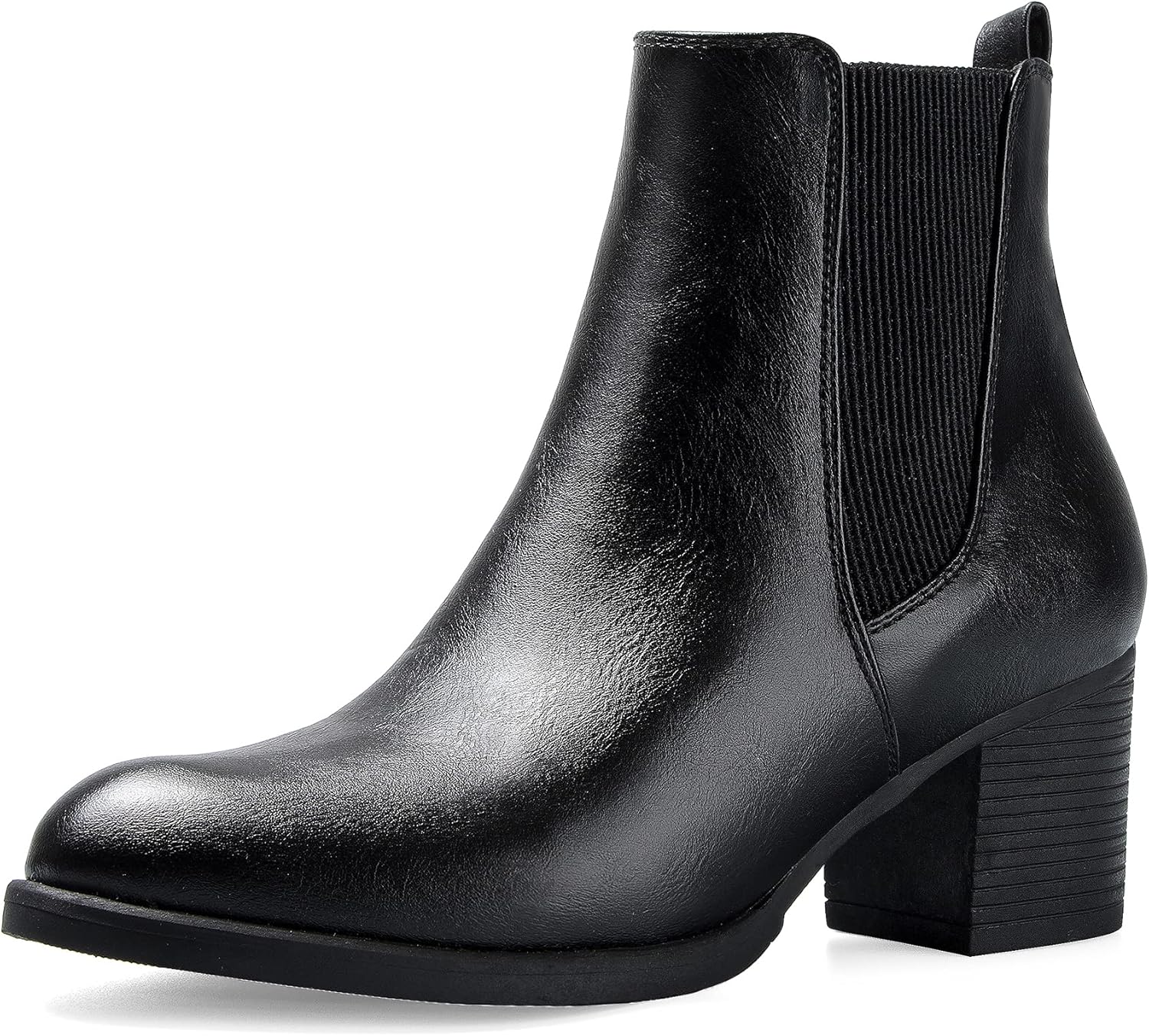 Stylish Women's Chelsea Boots with Chunky Block Heel Design