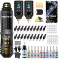 POSEIDON Tattoo Pen Kit Tattoo Gun Kit with 2 Batteries - Starter Set