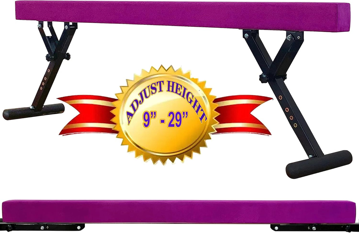 Adjustable Balance Beam for Kids and Teens - 8 ft Gymnastic Beam