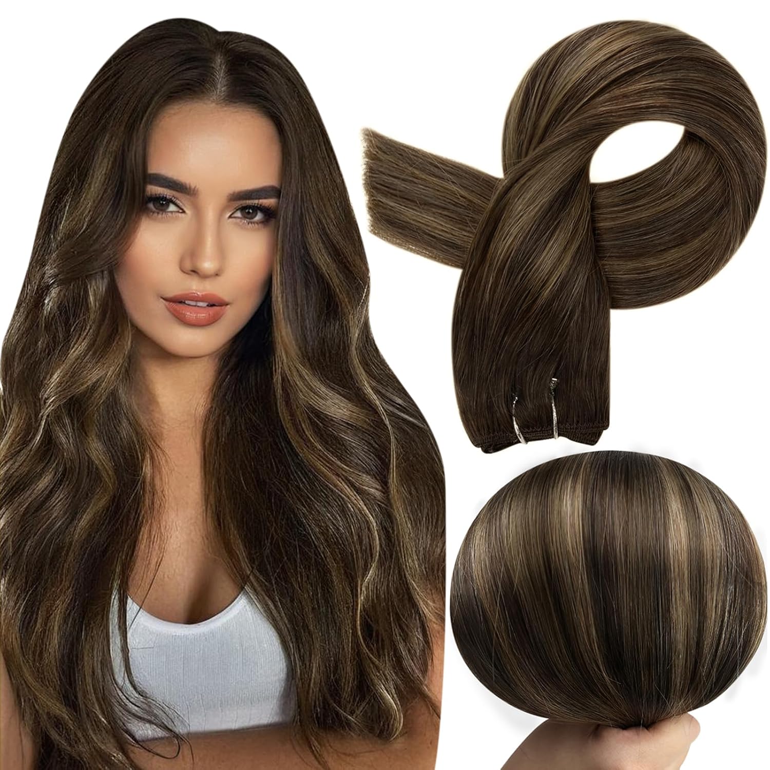 Full Shine Sew in Hair Extensions for Natural Look & Feel