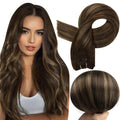 Full Shine 18 in Sew In Human Hair Extensions - Natural Volume