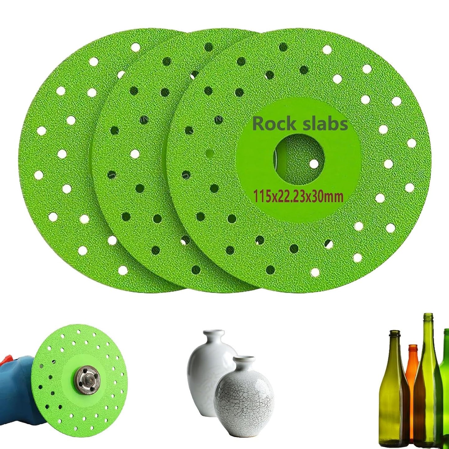 Diamond Saw Blades 3-Pack for Precise Tile Cutting