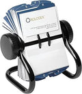 Rolodex Open Rotary Business Card File with 200 Sleeves - Easy 360