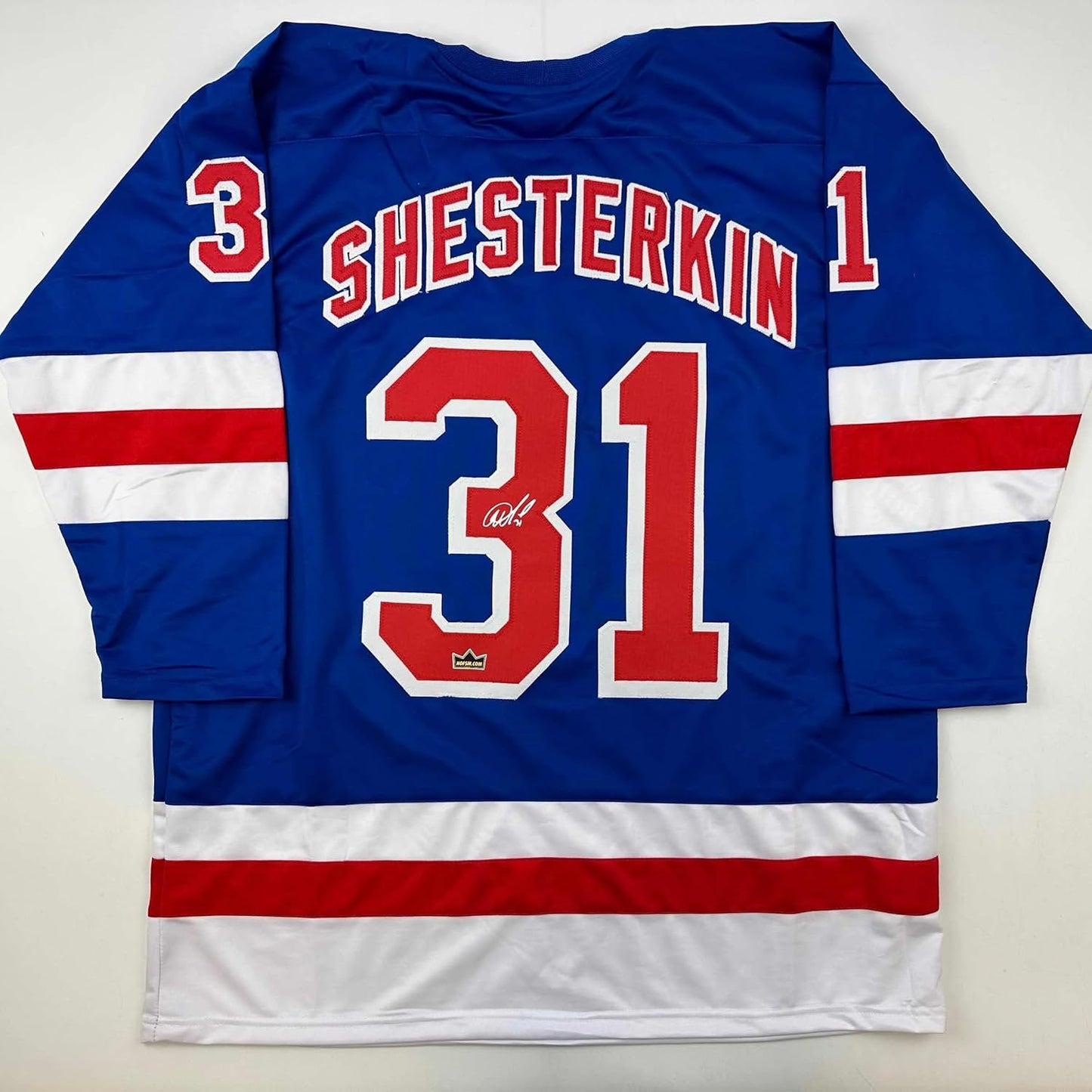 Facsimile Autographed Igor Shesterkin Hockey Jersey XL Size