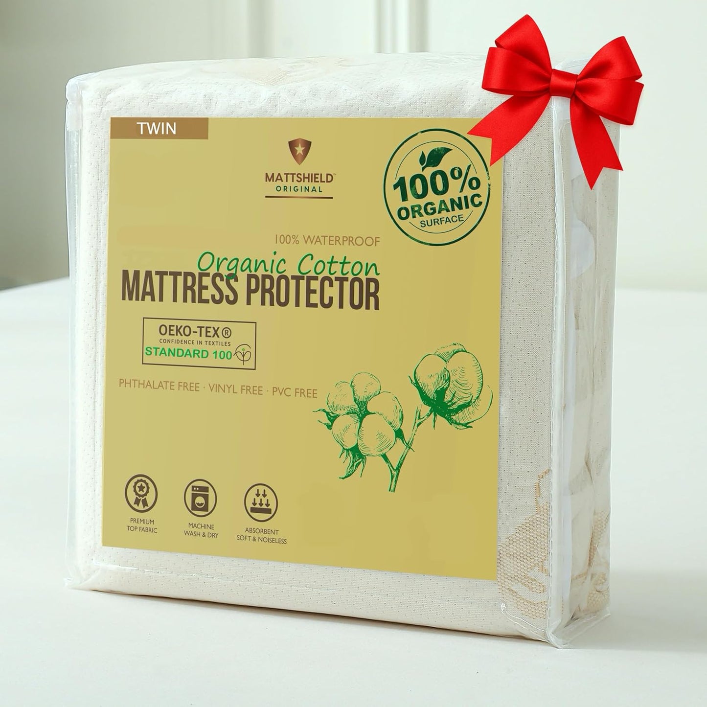 Waterproof Organic Mattress Protector Twin for Comfortable Sleep