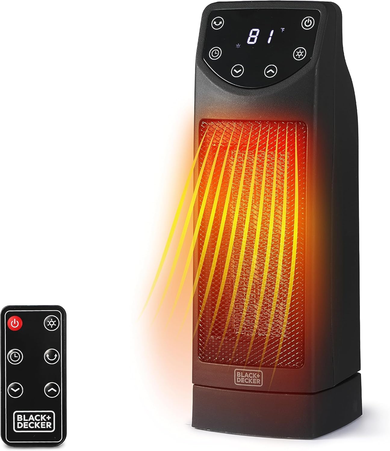 BLACK+DECKER Ceramic Space Heater, Remote Control, 1500W