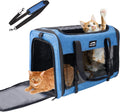Large Cat/Dog Carrier up to 25 Pounds - Spacious, Collapsible Travel