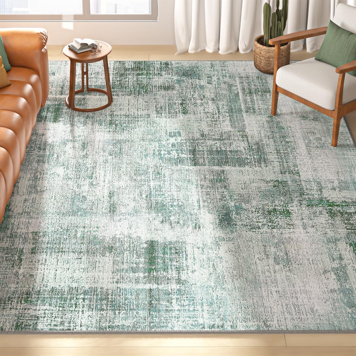 Eleisa Modern Abstract 9x12 Area Rug for Living Room & More