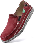 VILOCY Mens Slip on Deck Shoes Casual Canvas Loafers - Easy Slip On