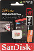 SanDisk 400GB Extreme MicroSDXC UHS-I Memory Card - Fast 4K Storage