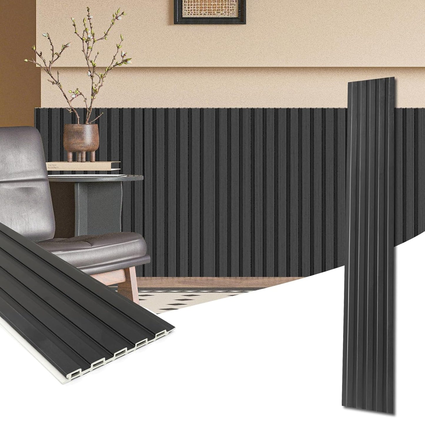 Art3d WPC Wainscoting Panels for Stylish Interior Decor