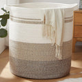 115L Laundry Basket Hamper - Large Woven Storage Basket for Home