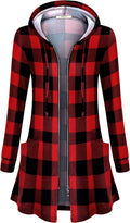 Miusey Womens Zip Up Long Hoodie Jacket Lightweight Tunic (Style MMB1)