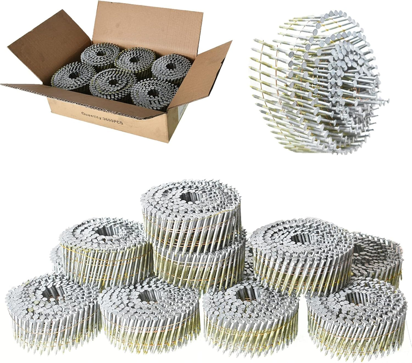 1-1/2Inch Collated Wire Coil Siding Nails for Durable Projects