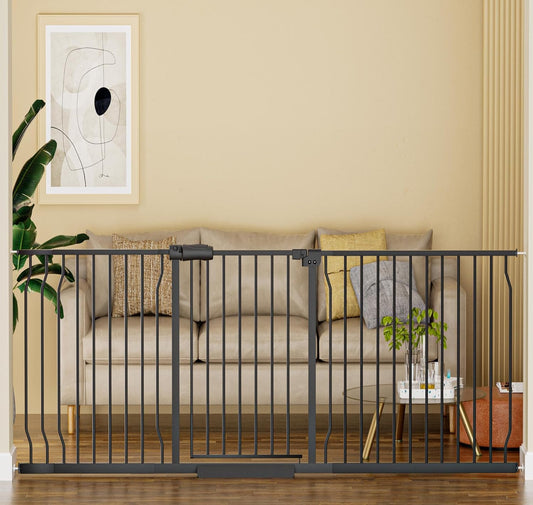 Extra Wide Baby Gate for Stairs and Doorways - Safe & Durable