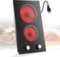 Electric Cooktop 2 Burner 110V 2000W - Countertop & Built-in
