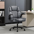 Office Desk Chair Mid Back Executive Leather Chair - Ergonomic Comfort