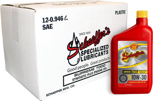 Schaeffer 0703-012 Supreme 7000 Synthetic 10W-30 Engine Oil