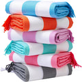 Oversized Turkish Beach Bath Towel 74x38 - Quick Dry, Sand Free