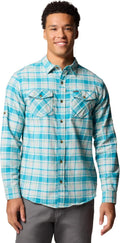 Columbia Mens Bearmouth Springs Roll Up Long Sleeve Flannel Shirt