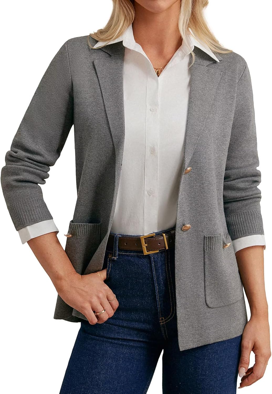 Stylish Women Sweater Blazers for Business Casual Workwear