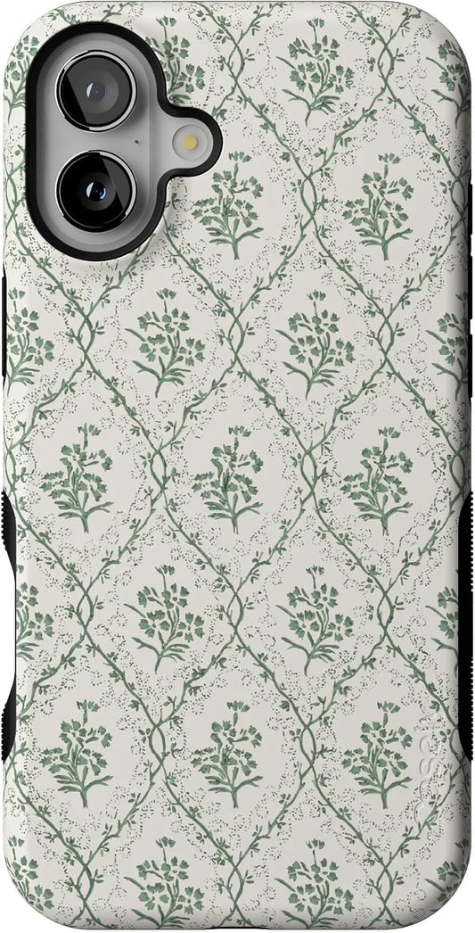 Casely iPhone 16 Case with Floral Vines - Bold Protection