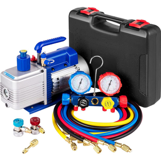 VEVOR Vacuum Pump Kit: Ultimate HVAC Power