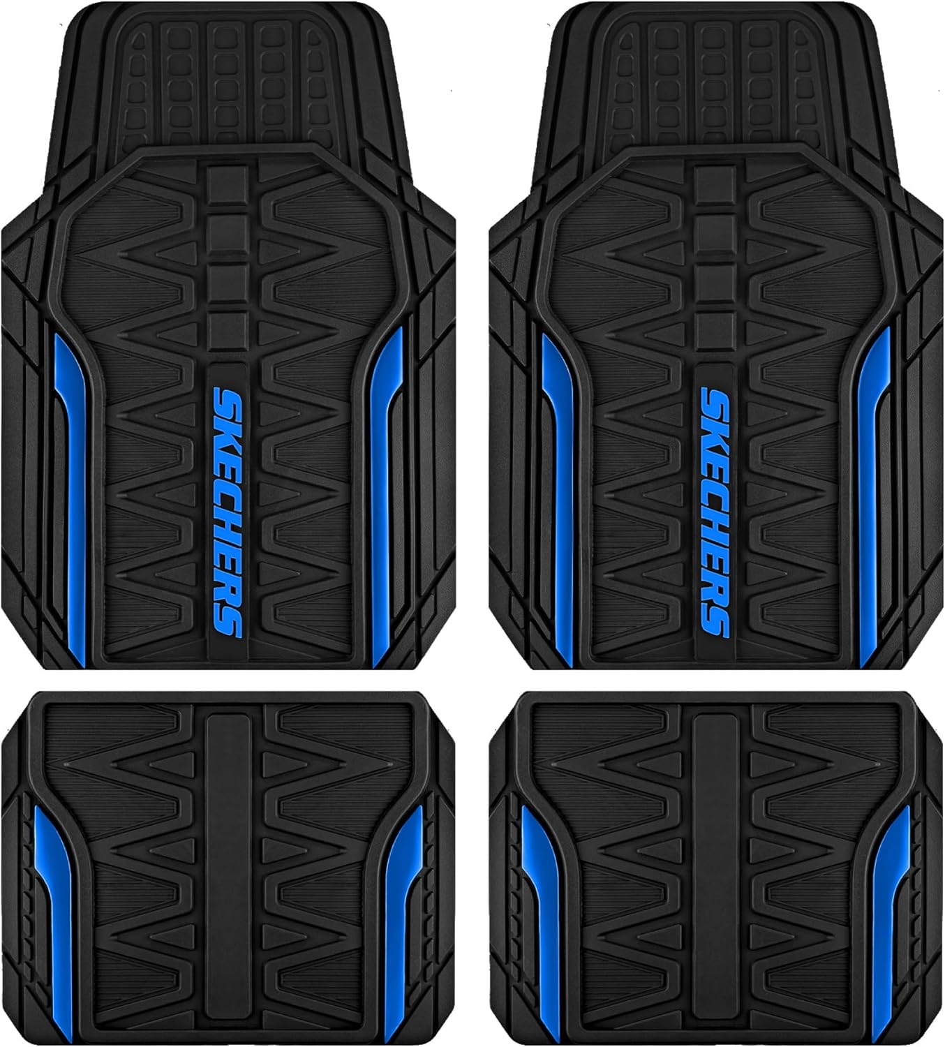 Skechers Heavy Duty Rubber Car Mats for All Weather Protection