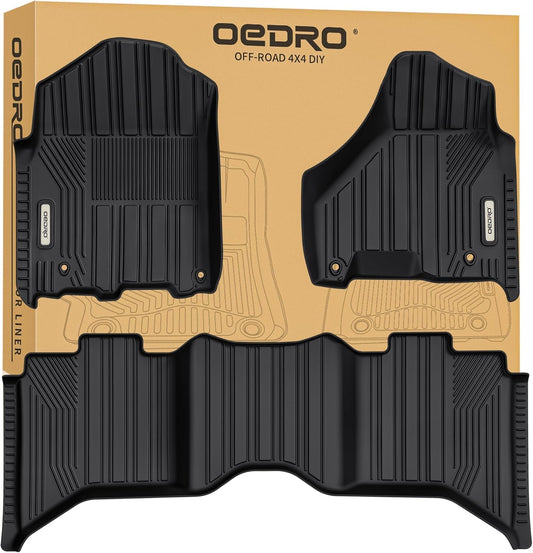 OEDRO Floor Mats for Dodge Ram 1500/2500/3500 Crew Cab
