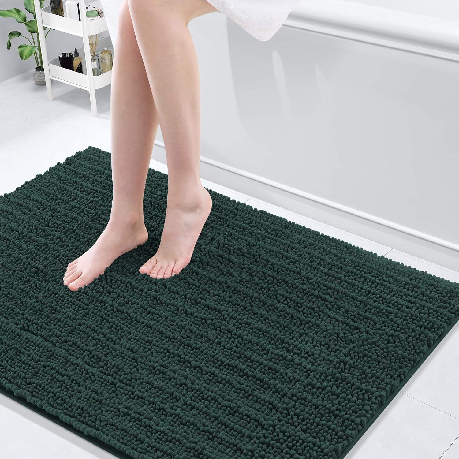 Arotive Luxury Chenille Bathroom Rug Mat for Comfort and Style