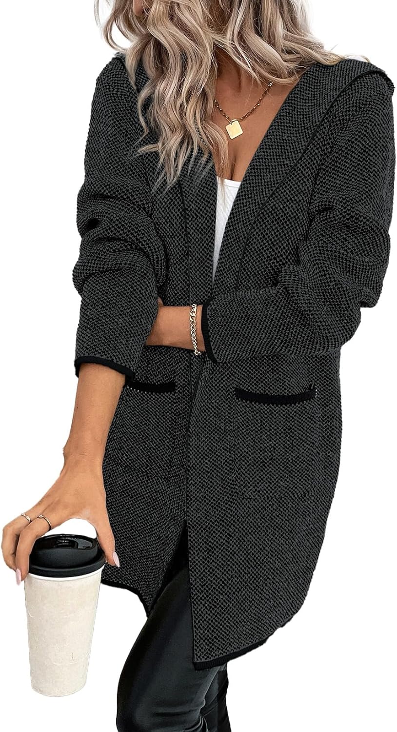 Sidefeel Womens Fall Outfits Long Sleeve Open Front Cardigan