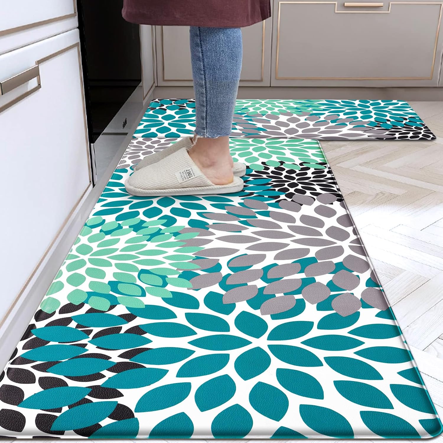 Likiyol Anti-Fatigue Kitchen Mats for Comfort and Safety