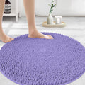 MAYSHINE Soft Chenille Round Area Rug Set for Bathroom Comfort