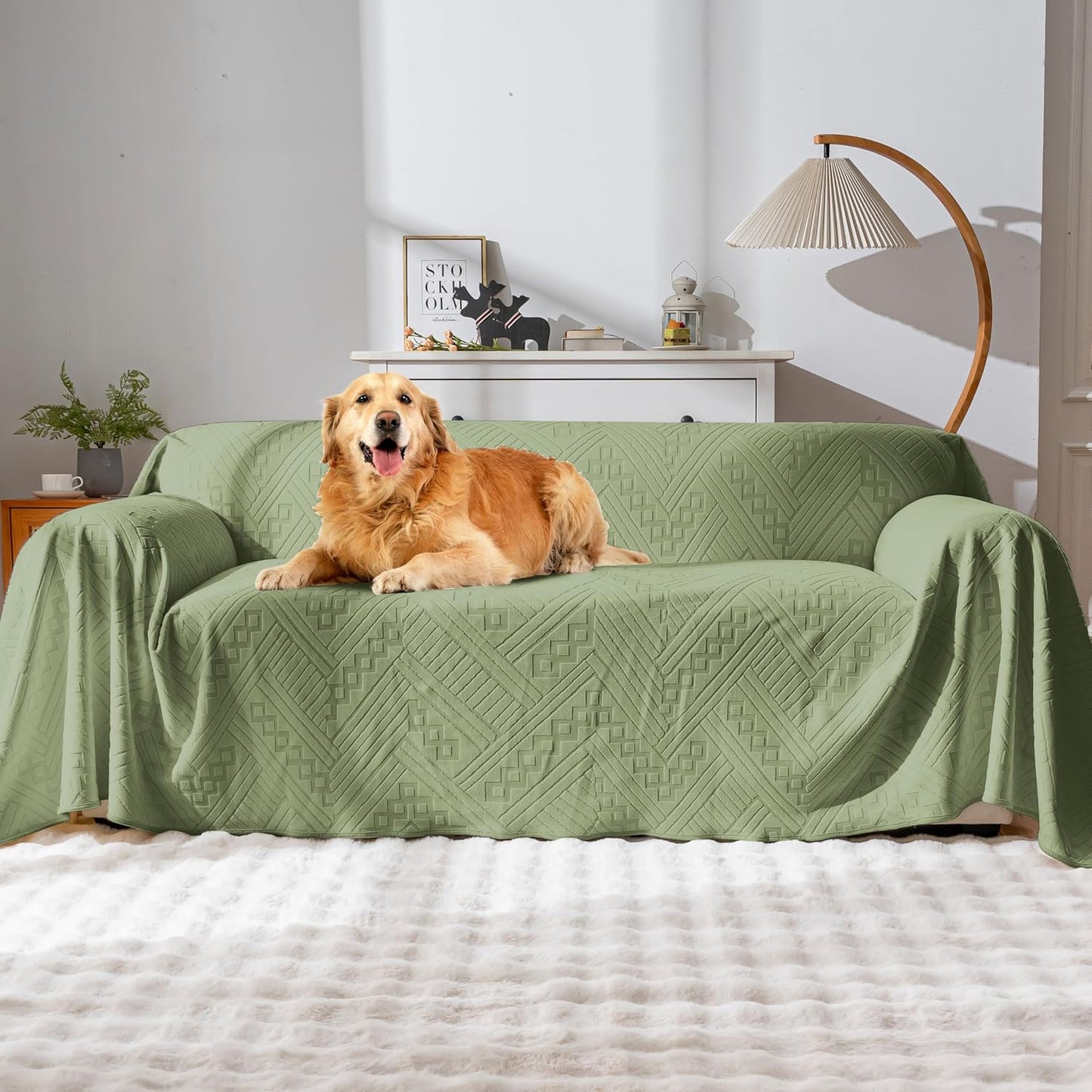 Waterproof Couch Cover for Sofa Protection with Stylish Design