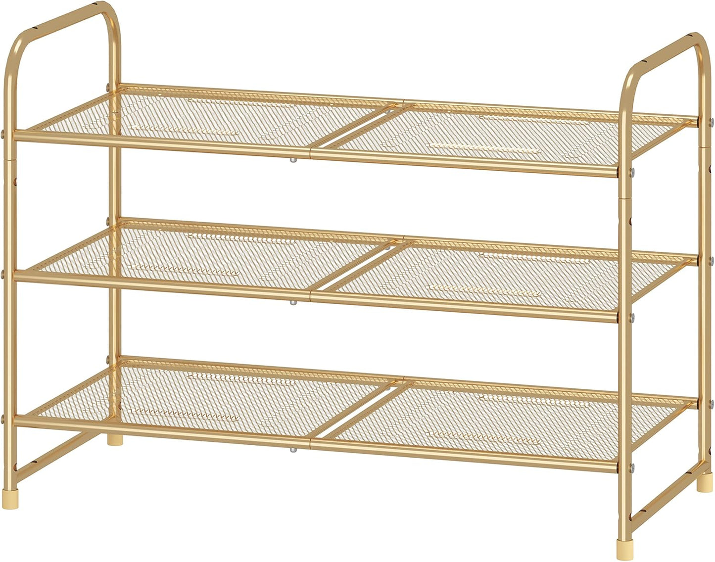 3-Tier Stackable Shoe Rack for Adjustable Storage Solutions